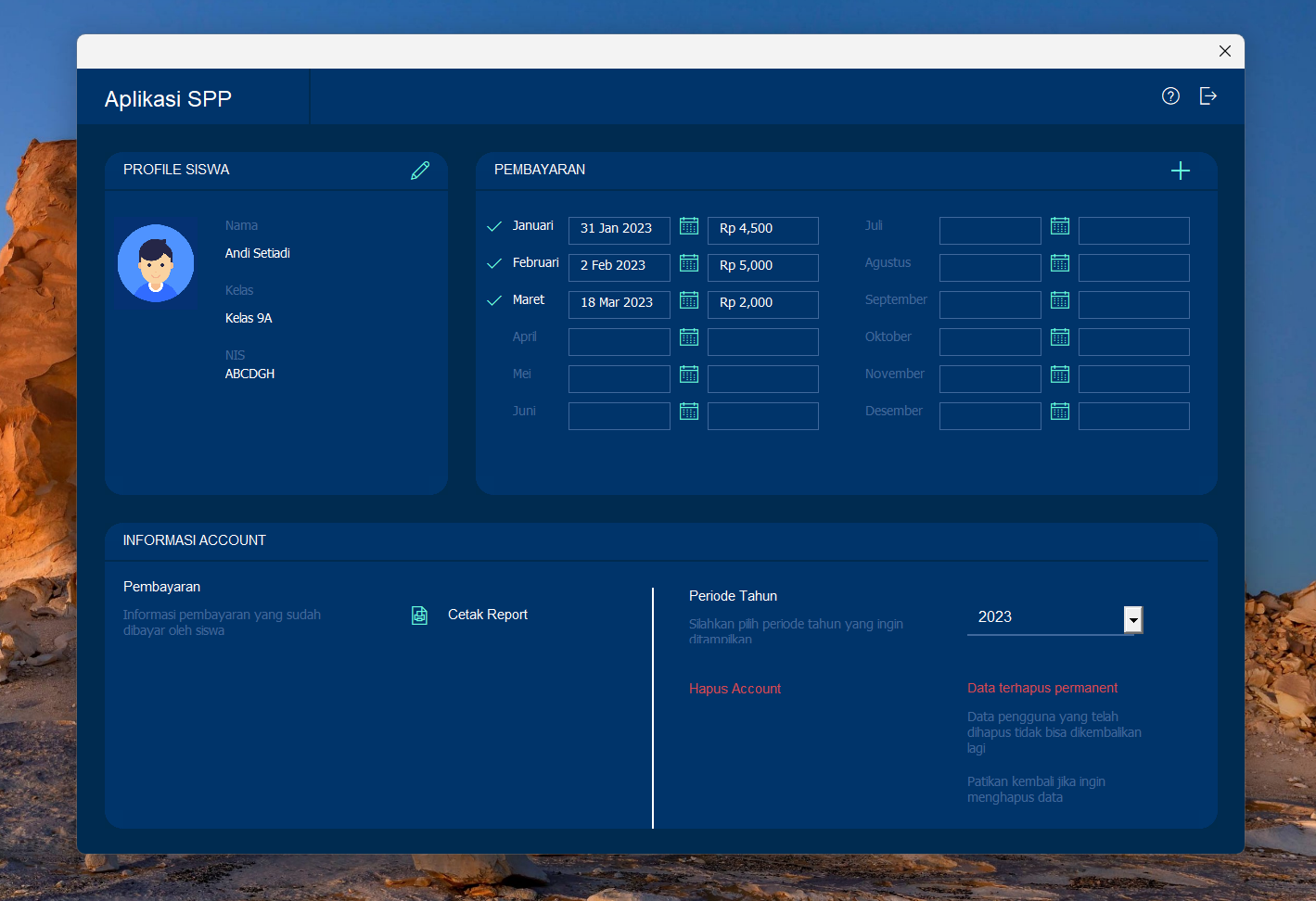Aplikasi SPP Sederhana